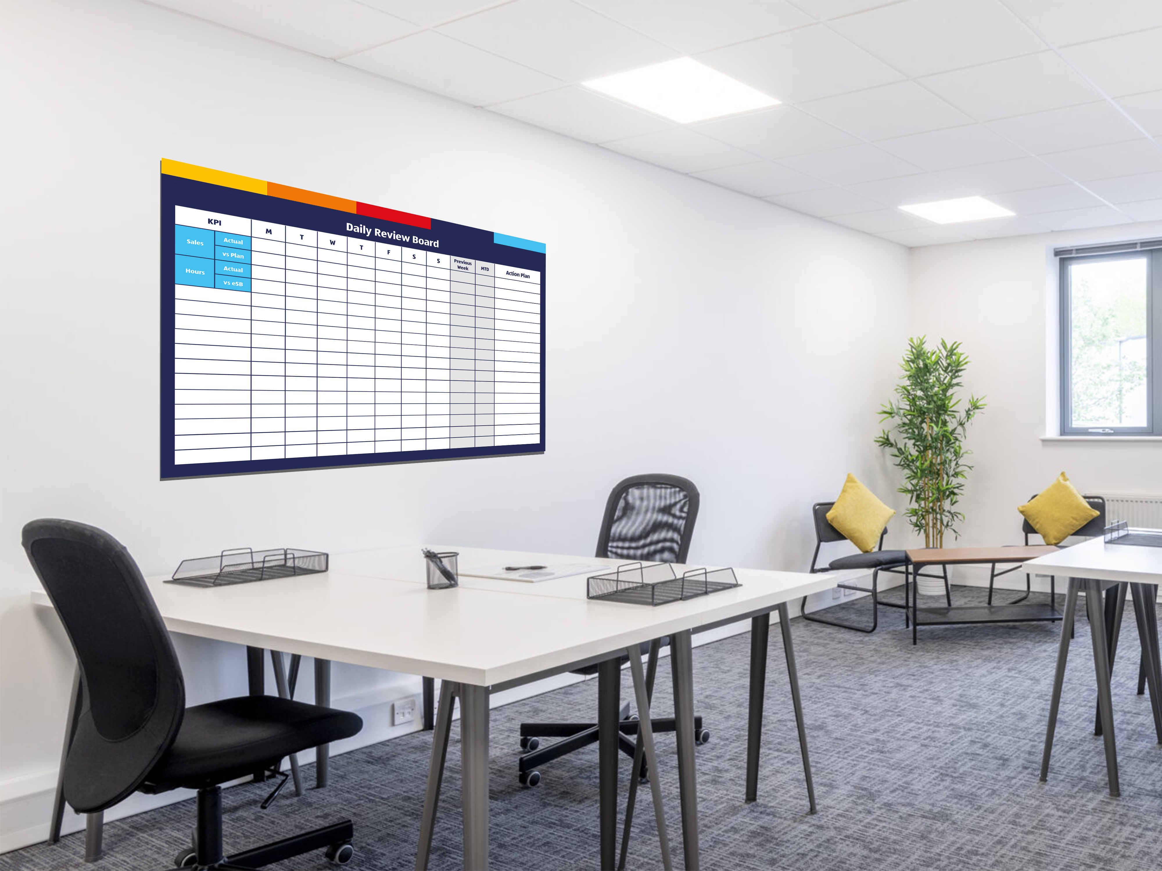 Printed whiteboards