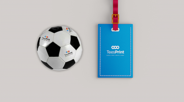 lanyards, balls and other items all printed here